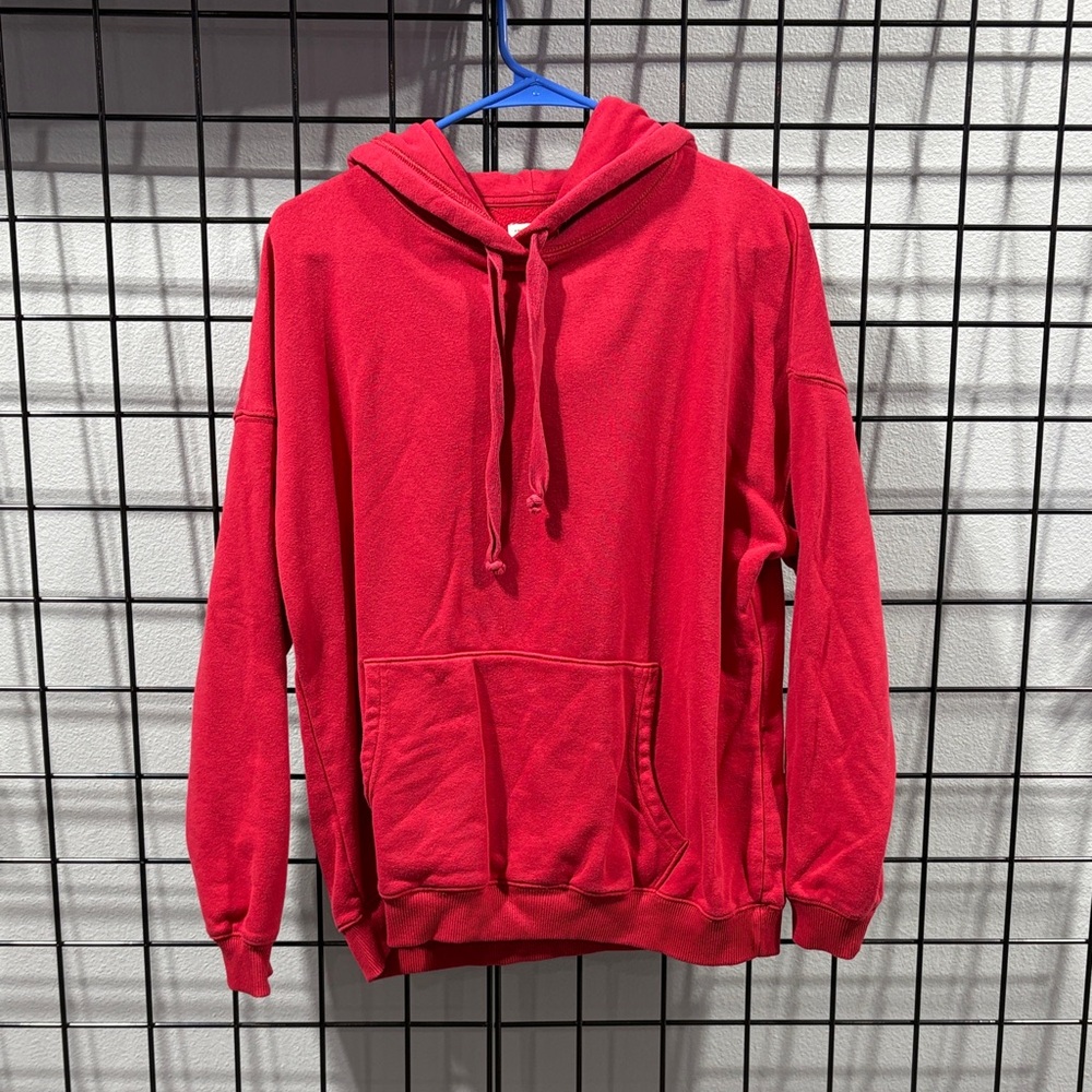 American Eagle Outfitters Vibrant Red Jegging Fit Hoodie